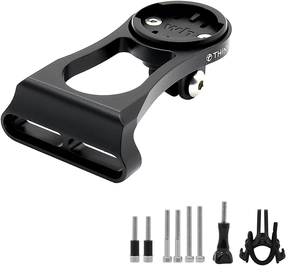 Thinvik Out-Front Extended Bike Computer Mount for Wahoo Garmin Bryton Series Combo Mount GPS Bike Computer