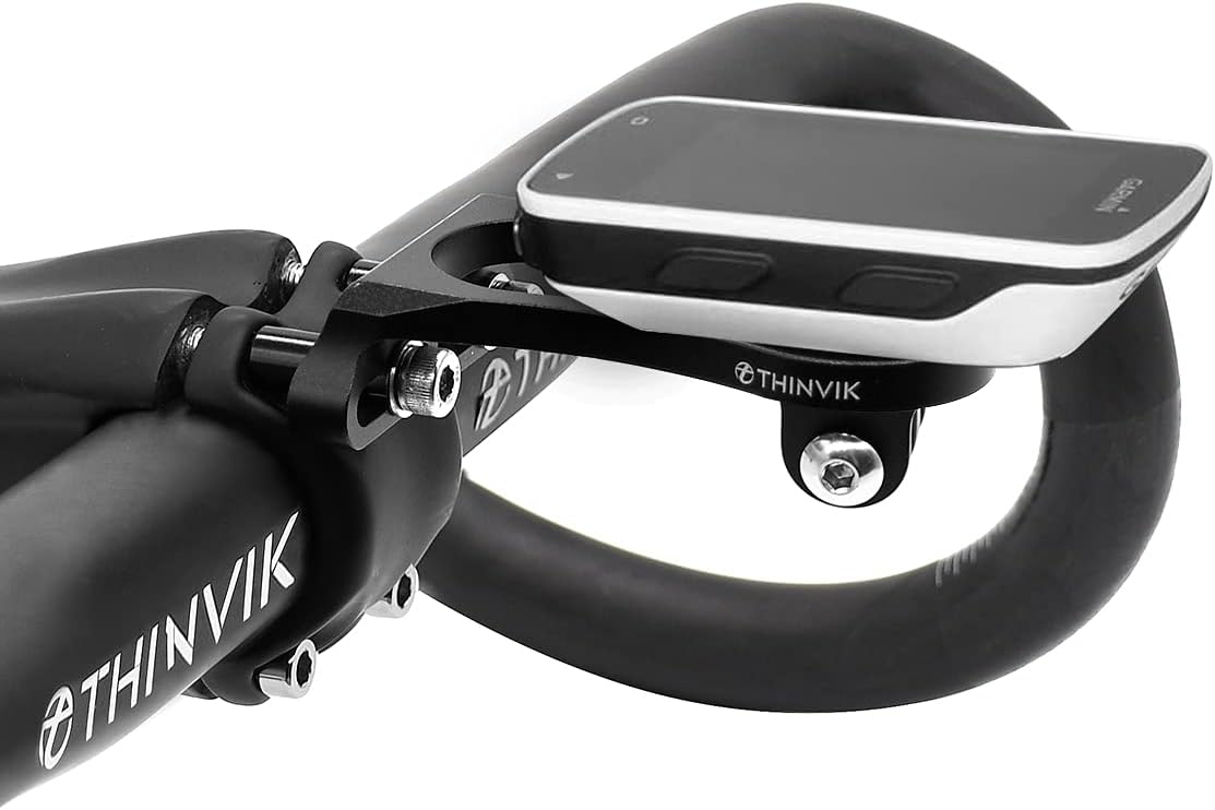 Thinvik Out-Front Extended Bike Computer Mount for Wahoo Garmin Bryton Series Combo Mount GPS Bike Computer