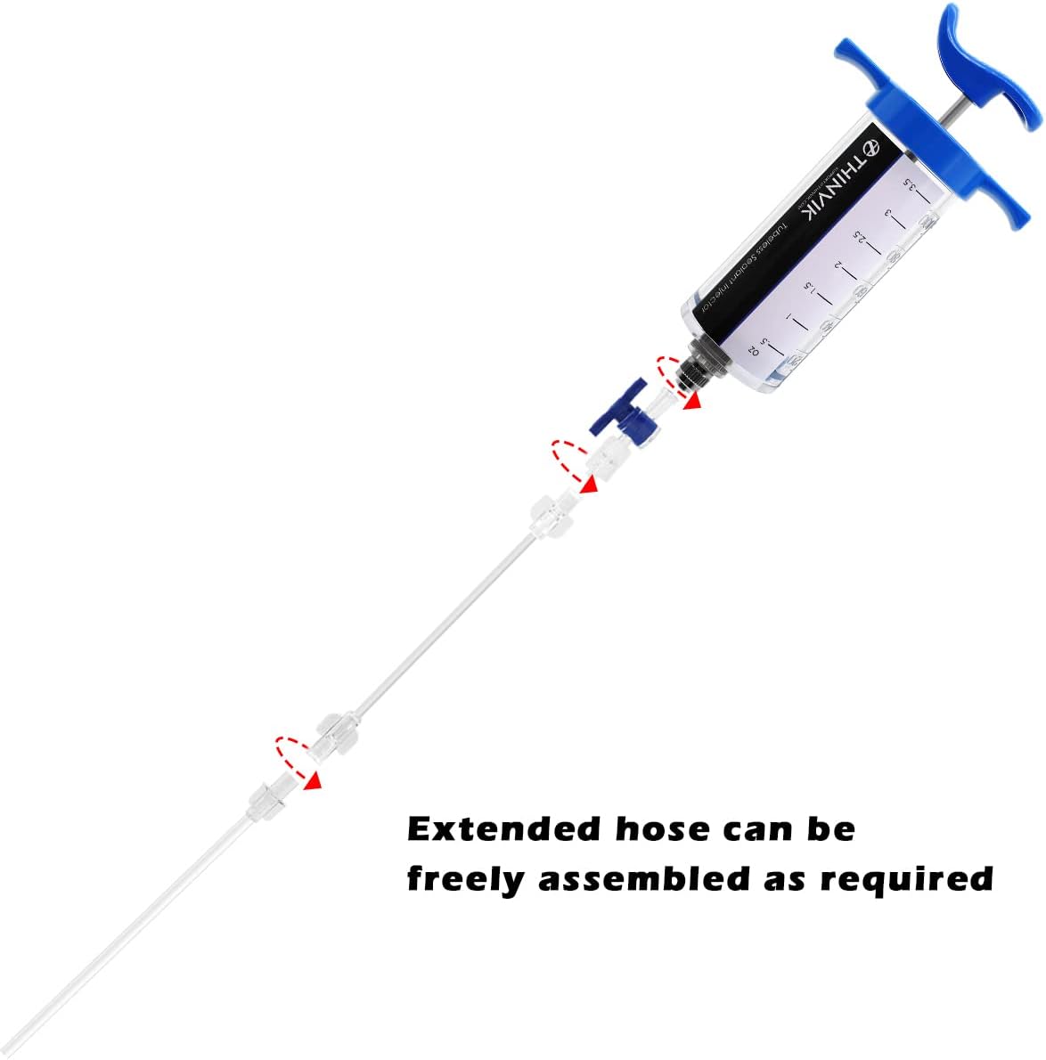 Thinvik 100ML/3.5オンス 自転車チューブレスシーラントインジェクター Stans No Tubesシーラント用、自転車チューブレスタイヤシーラントシリンジ Presta Schraderバルブコア用
