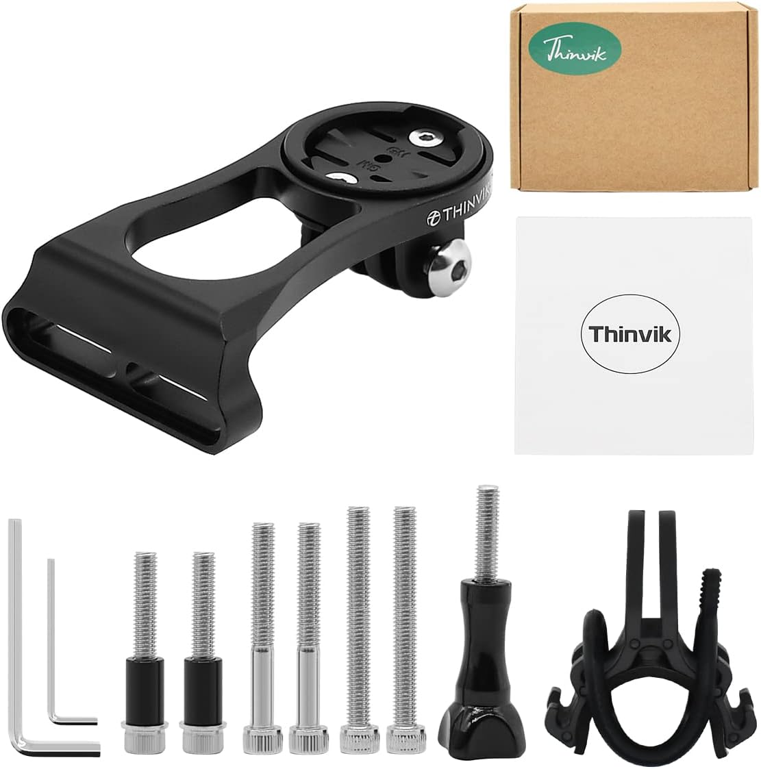 Thinvik Out-Front Extended Bike Computer Mount for Wahoo Garmin Bryton Series Combo Mount GPS Bike Computer