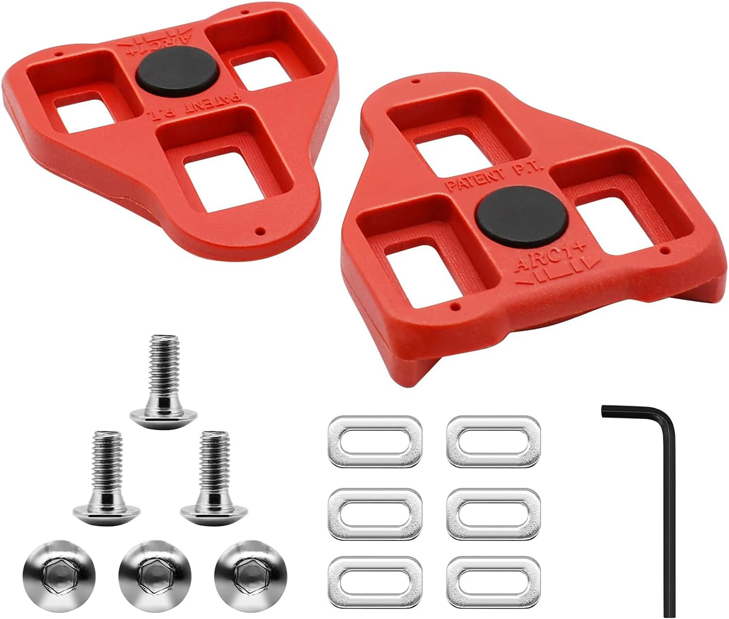 Bike Cleats Toe Cage Pedals for Peloton Delta System - Indoor Cycling Spin Bike & Road Bike Cleat Set for Clipless Pedal and Cycle Shoes
