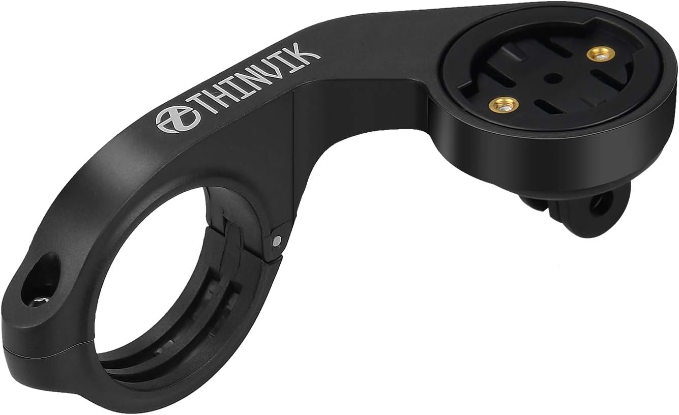 Thinvik Out Front Bike Computer Mount for Garmin Edge 830 820 810 800 530 520 Plus 520 510 500 200 130 25 GPS Compatible with 31.8mm 25.4mm Handlebar