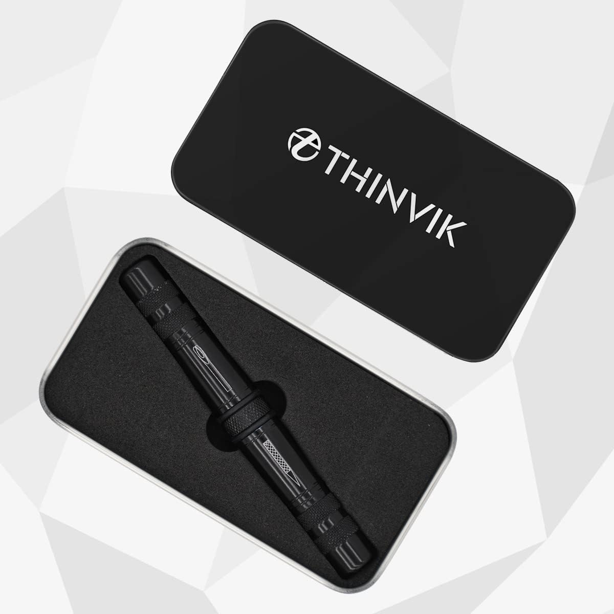 Thinvik チューブレスタイヤ修理キット(カッティングツール付き)&タイヤプラグキット、ポータブルタイヤ修理パンクキット - MTB、ロード、グラベル、Eバイクのパンクとパンクを修理、ベーコンストリップ、埋め込みツール付き