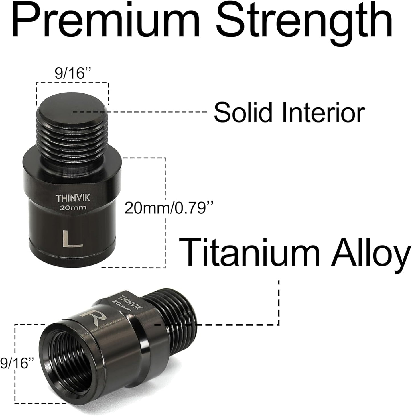Titanium Alloy Bike Pedal Extenders