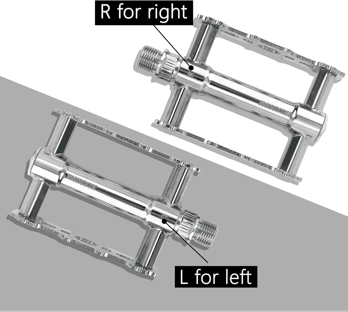 Bike Retro Silver Flat Pedals