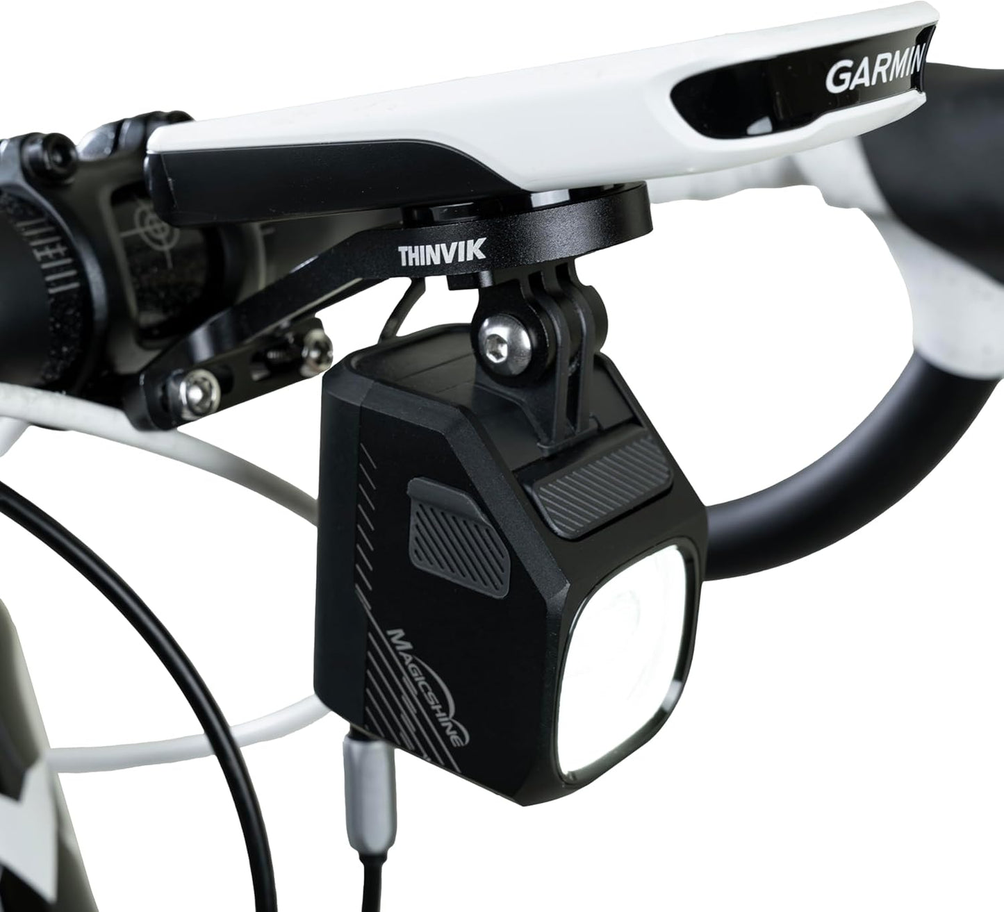Thinvik Out-Front Extended Bike Computer Mount for Wahoo Garmin Bryton Series Combo Mount GPS Bike Computer