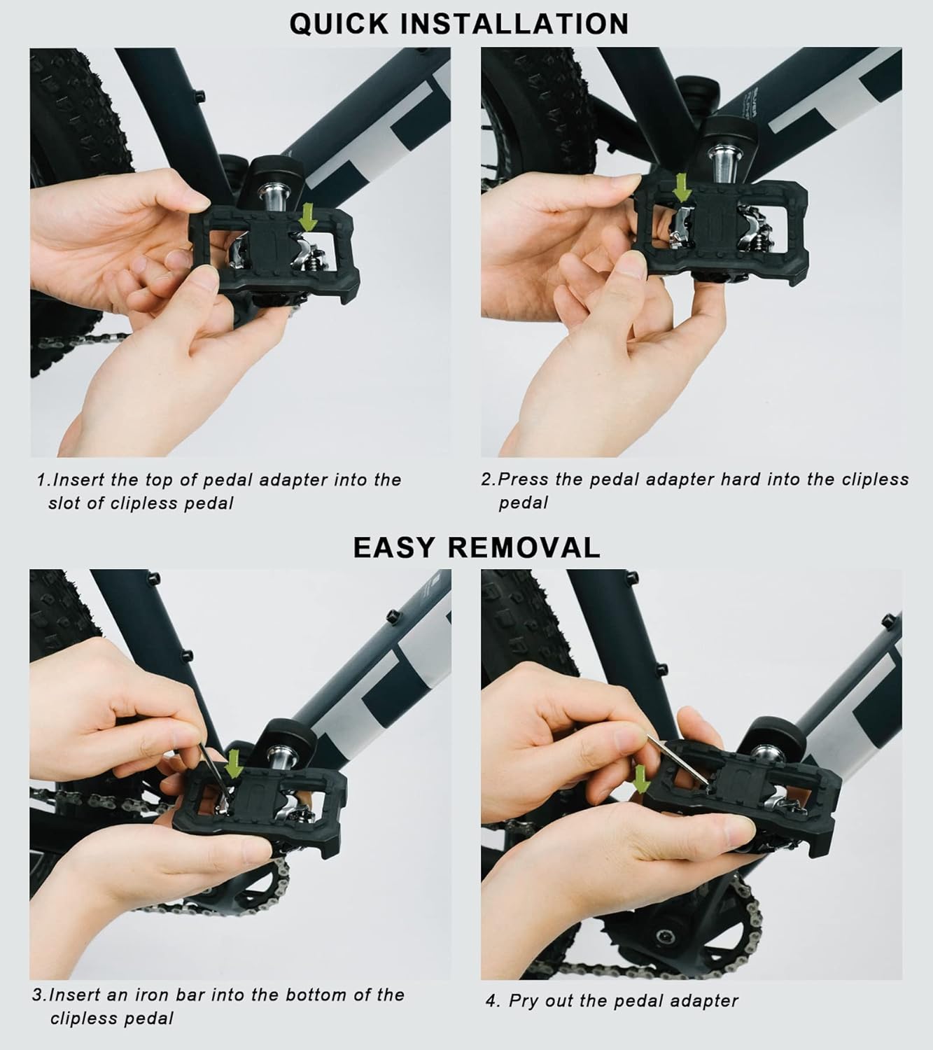 SPD Platform Bike Clipless Pedal Adapter