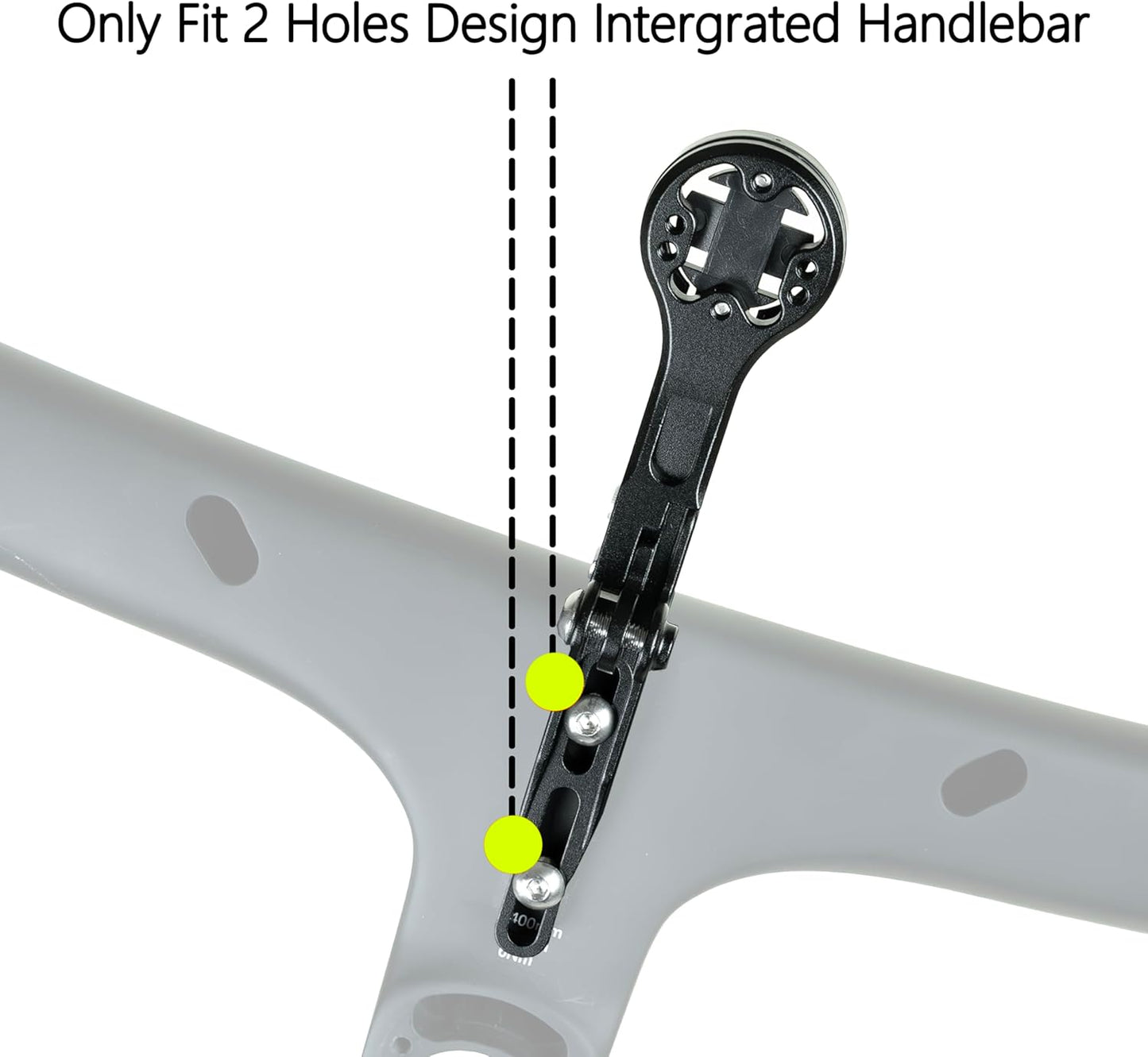 Thinvik Integrated Handlebar Bike Computer Adjustable Combo Mount for Wahoo Garmin Bryton Series Bicycle Mount for Gopro Combo Camera and Headlight