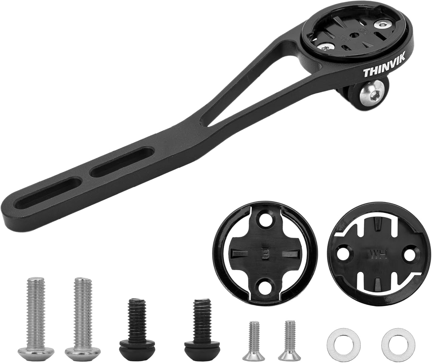 Thinvik Integrated Handlebar Bike Computer Adjustable Combo Mount for Wahoo Garmin Bryton Series Bicycle Mount for Gopro Combo Camera and Headlight