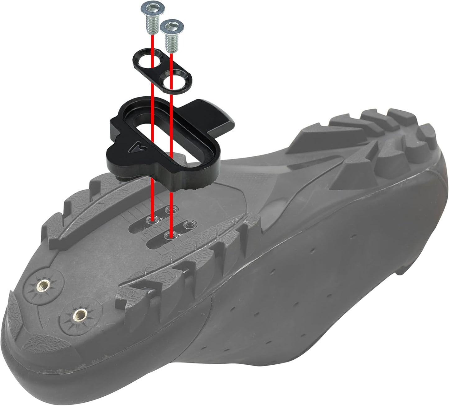 Pedals and Cleats for SPD Spin Bike Moutain Bike, Compatible with Shimano SPD System for 9/16'' Indoor/Fitness/Exercise/Peloton Bicycle/MTB