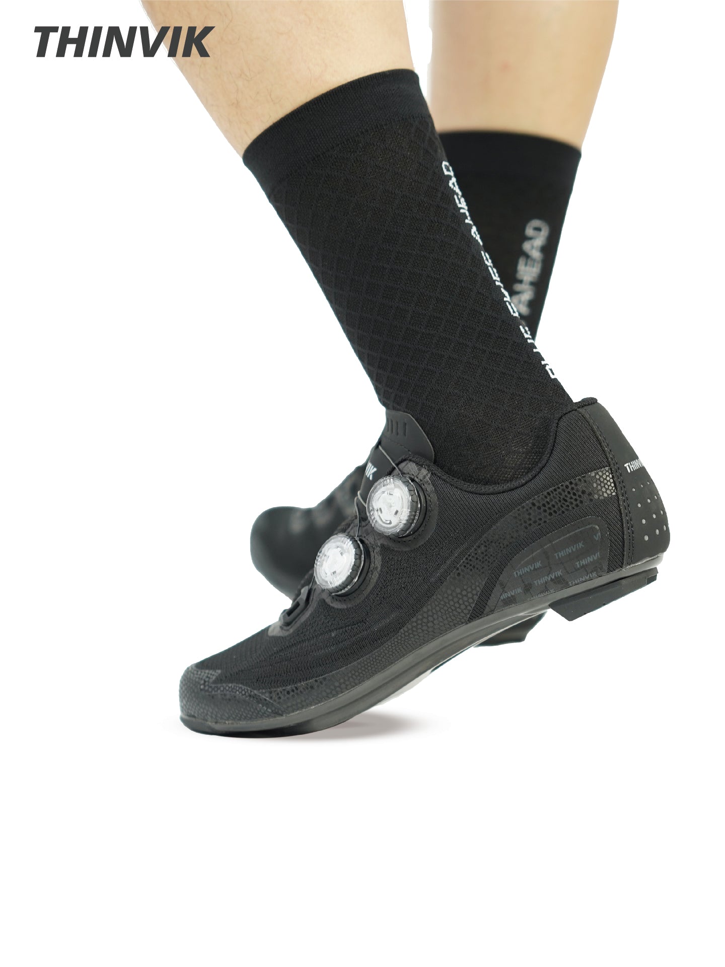 Thinvik Breathable Cycling Socks, Lightweight Performance Bike Socks for Men & Women (1 Pair)