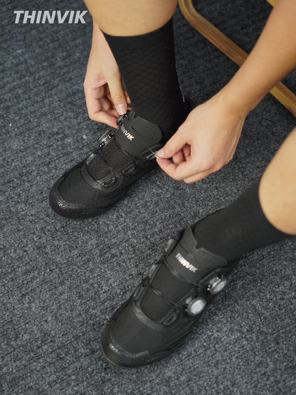 Thinvik Breathable Cycling Socks, Lightweight Performance Bike Socks for Men & Women (1 Pair)