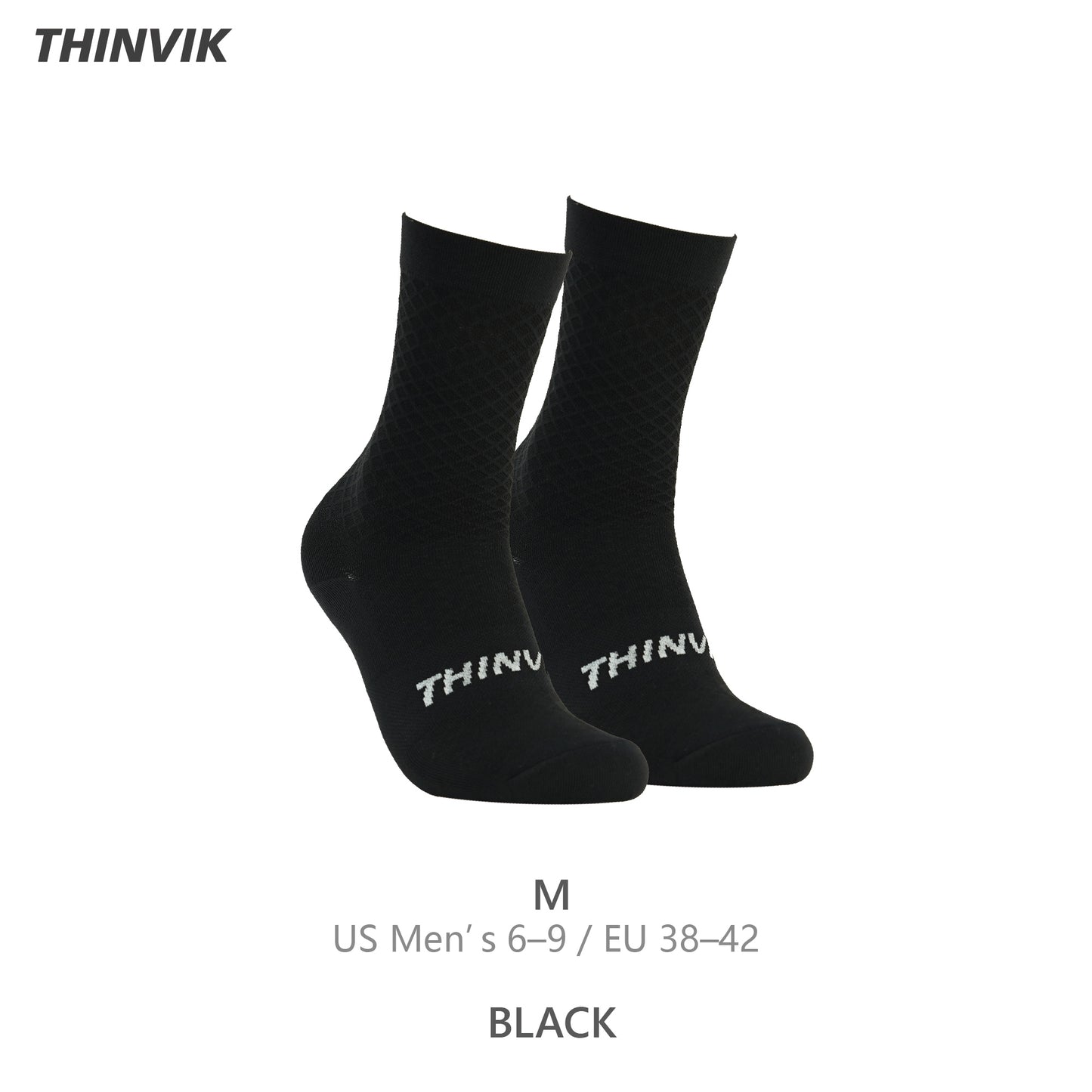 Thinvik Breathable Cycling Socks, Lightweight Performance Bike Socks for Men & Women (1 Pair)