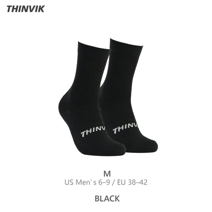 Thinvik Breathable Cycling Socks, Lightweight Performance Bike Socks for Men & Women (1 Pair)