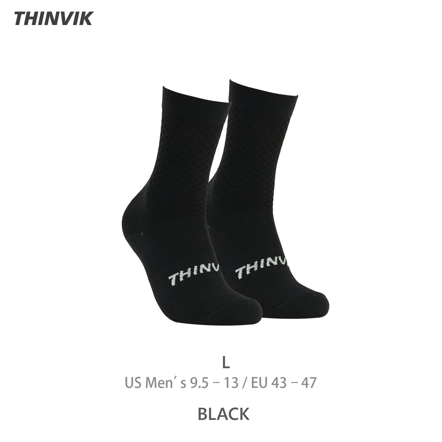 Thinvik Breathable Cycling Socks, Lightweight Performance Bike Socks for Men & Women (1 Pair)