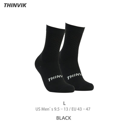 Thinvik Breathable Cycling Socks, Lightweight Performance Bike Socks for Men & Women (1 Pair)
