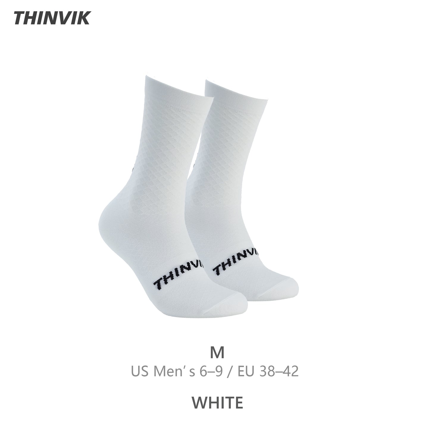 Thinvik Breathable Cycling Socks, Lightweight Performance Bike Socks for Men & Women (1 Pair)