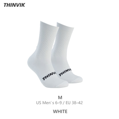 Thinvik Breathable Cycling Socks, Lightweight Performance Bike Socks for Men & Women (1 Pair)