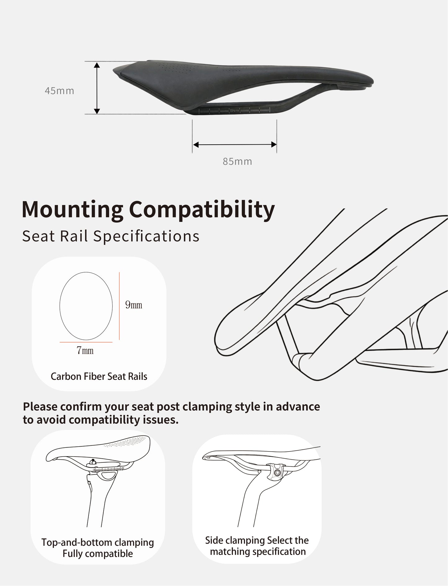 Thinvik Hawk Carbon Fiber Bike Saddle, T800 Full Carbon Base Bicycle Seat with VFP Vacuum Foam Technology,