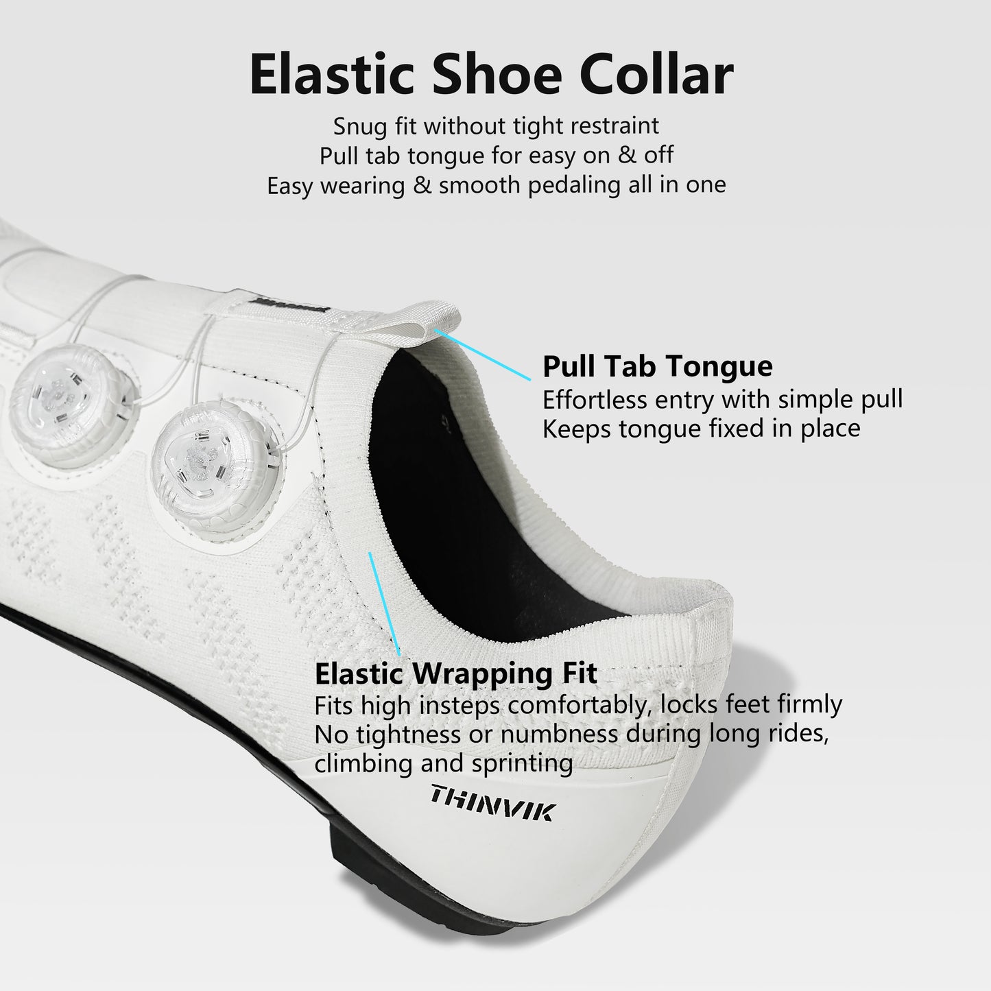 Thinvik S5 Road bike Cycling Shoes For SPD-SL and Keo systems