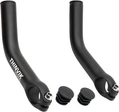 Thinvik Bike Bar Ends, Aluminium Alloy MTB Bicycle Bar Ends