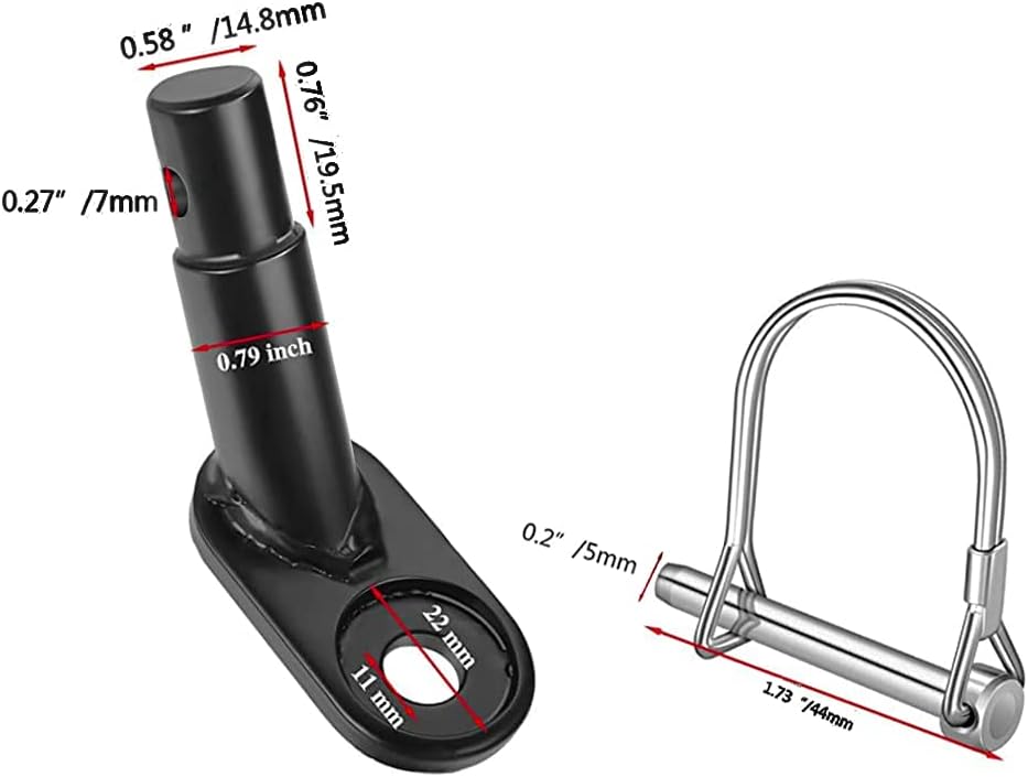 Thinvik Coupler Hitch Attachments for Instep & Schwinn Bike Trailers, Flat,