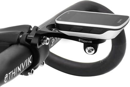 Thinvik Out-Front Extended Bike Computer Mount for Wahoo Garmin Bryton Series Combo Mount GPS Bike Computer