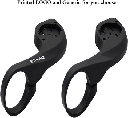 Thinvik Out Front Bike Computer Mount for Garmin Edge 830 820 810 800 530 520 Plus 520 510 500 200 130 25 GPS Compatible with 31.8mm 25.4mm Handlebar