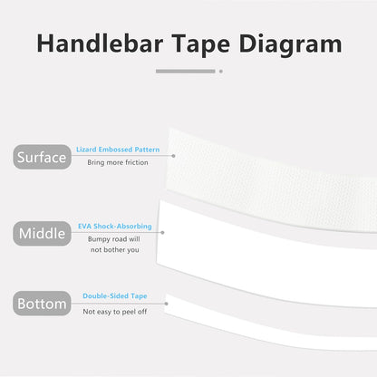 Thinvik Bike Handlebar Tape, PU&EVA Bicycle Bar Tape,