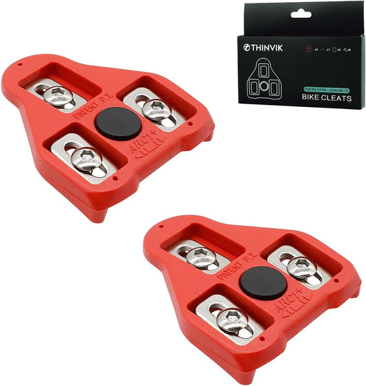 Bike Cleats Toe Cage Pedals for Peloton Delta System - Indoor Cycling Spin Bike & Road Bike Cleat Set for Clipless Pedal and Cycle Shoes