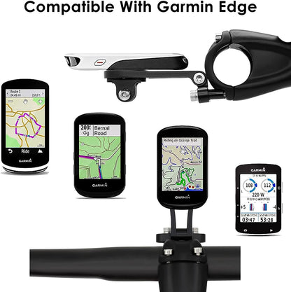 Thinvik Out-Front Extended Bike Computer Mount for Wahoo - Adjustable Angle Combo Mount for Elemnt Mini, Bolt, Roam GPS Bike Computer - CNC Aluminum Alloy