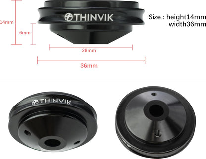 Thinvik Bicycle Stem Headset Top Cap Mount for Garmin Edge 1040 1030 840 830 540 530 130 GPS Bike Computer - Aluminum Alloy