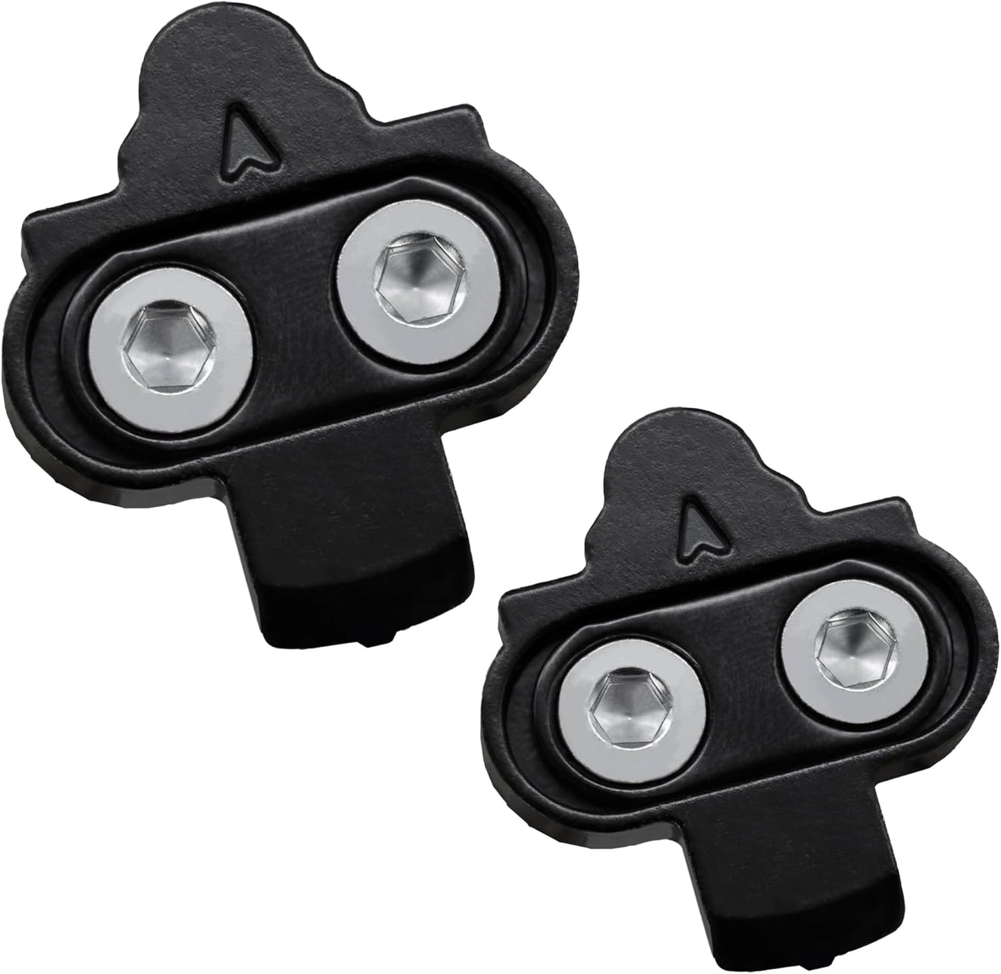 Pedals and Cleats for SPD Spin Bike Moutain Bike, Compatible with Shimano SPD System for 9/16'' Indoor/Fitness/Exercise/Peloton Bicycle/MTB
