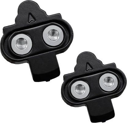 Pedals and Cleats for SPD Spin Bike Moutain Bike, Compatible with Shimano SPD System for 9/16'' Indoor/Fitness/Exercise/Peloton Bicycle/MTB