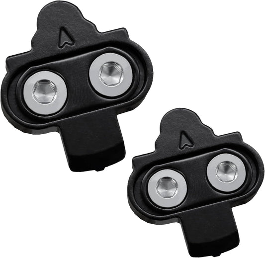 Pedals and Cleats for SPD Spin Bike Moutain Bike, Compatible with Shimano SPD System for 9/16'' Indoor/Fitness/Exercise/Peloton Bicycle/MTB