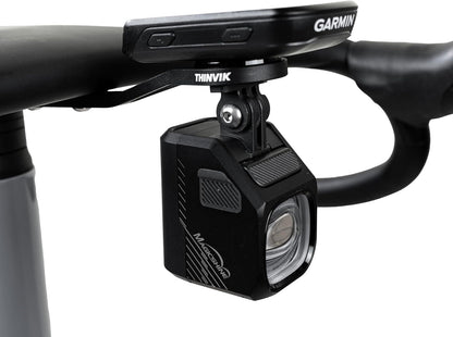 Thinvik Integrated Handlebar Bike Computer Adjustable Combo Mount for Wahoo Garmin Bryton Series Bicycle Mount for Gopro Combo Camera and Headlight