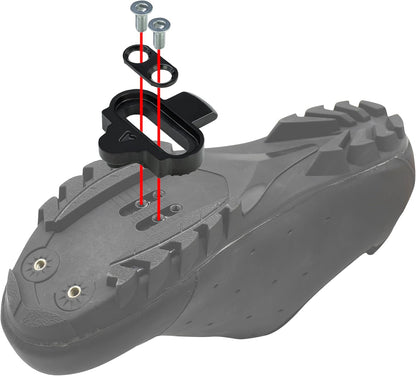 Pedals and Cleats for SPD Spin Bike Moutain Bike, Compatible with Shimano SPD System for 9/16'' Indoor/Fitness/Exercise/Peloton Bicycle/MTB