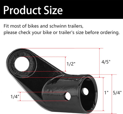 Thinvik Coupler Hitch Attachments for Instep & Schwinn Bike Trailers,Flat
