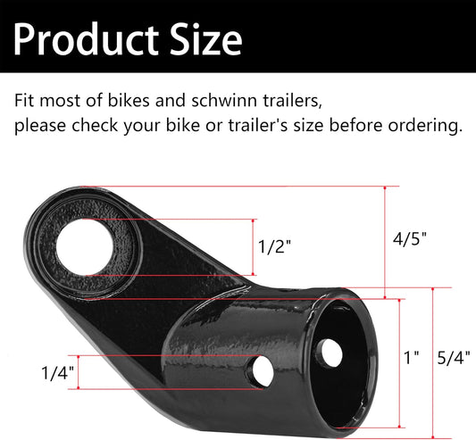 Thinvik Coupler Hitch Attachments for Instep & Schwinn Bike Trailers,Flat