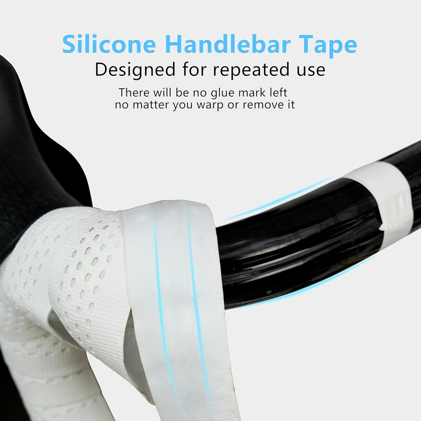 Thinvik Bike Handlebar Tape, Shock Absorbing Silicone & EVA