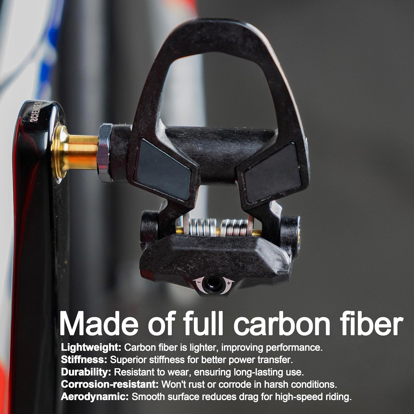 Full Carbon Ti Bike Clipless Pedals