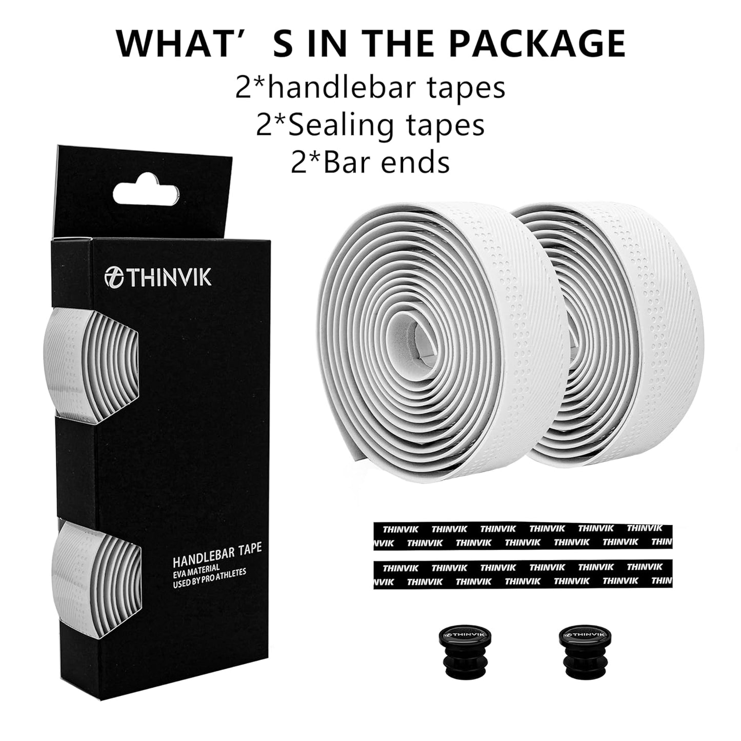 Thinvik Bike Handlebar Tape, PU&EVA Bicycle Bar Tape
