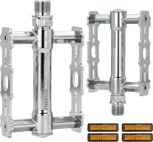 Bike Retro Silver Flat Pedals