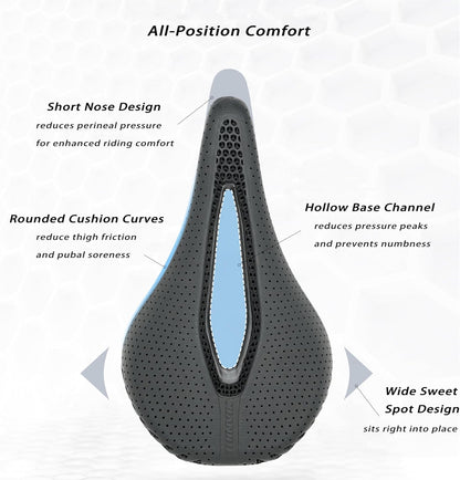 Thinvik 3D Printed Carbon Fiber Bike Saddle,