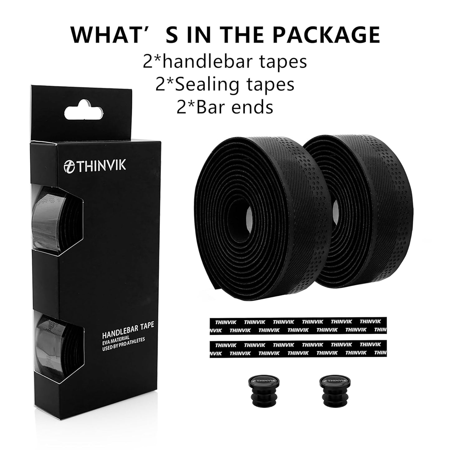 Thinvik Bike Handlebar Tape, PU&EVA Bicycle Bar Tape