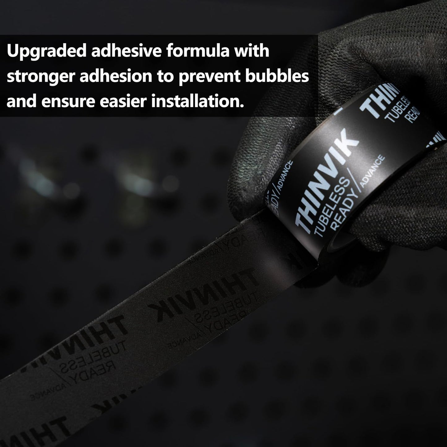 Thinvik Upgraded Tubeless Bike Wheel Rim Tape Width 21/23/25/27/29/31/33/35 mm x Length 5.5m/18.04ft Roll Anti Puncture for Mountain&Road Bike Wheel Carbon set-23mm