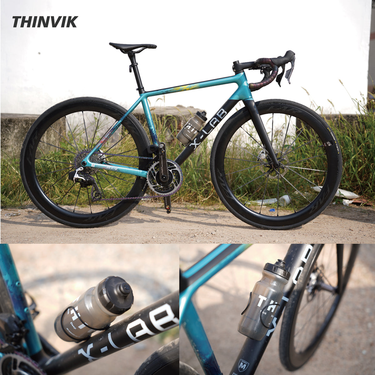 Thinvik Bike Water Bottle Cage, Carbon Fiber Reinforced Nylon