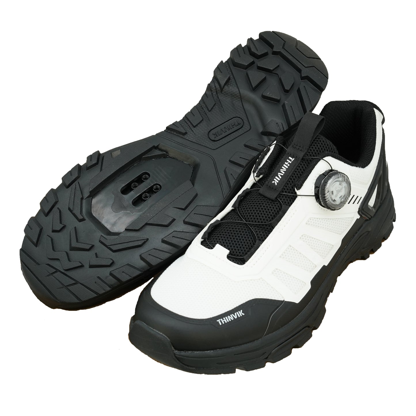 Thinvik Unisex Mountain Bike Shoes, SPD and Flat Pedal Dual Use