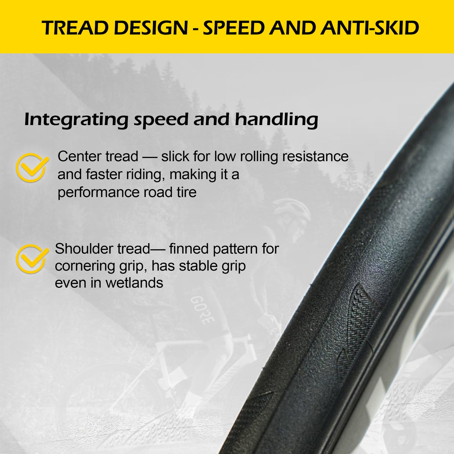 220g/235g Road Bike Tires 360TPI(3x120tpi)